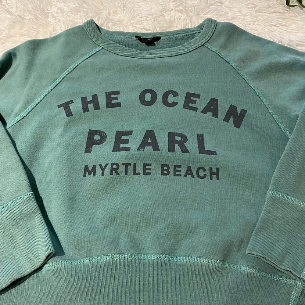 J. Crew The Ocean Pearl Sweatshirt | Size XXS - Picture 4 of 12